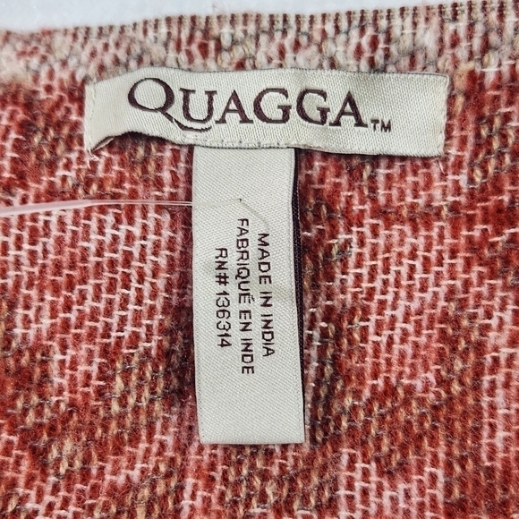 Quagga Aztec Fringe Vest Jacket Boho Southwest Tyle - Picture 8 of 8